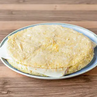 Tortilla jamón York y queso