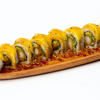 80. Uramaki Ebi Mango Roll (8 Uds.)
