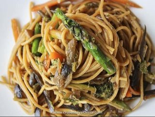 Sapagueti con verdura