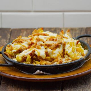 Menú cheese fries de kebab Grande