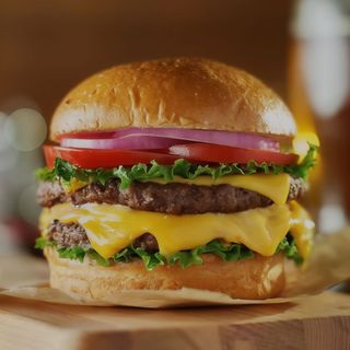 Hamburguesa doble de ternera