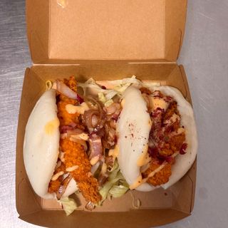 Crispy bao morado (1 unidad)