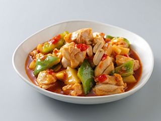 pollo con veduras
