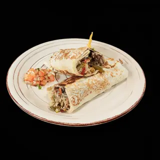 Burrito de Tinga de Pollo Picante