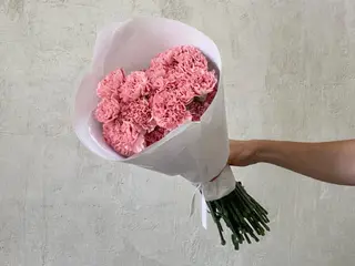 Ramo de 10 claveles rosados