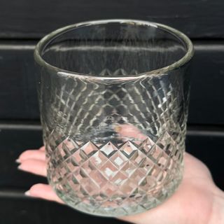 Jarrón Corte Diamante Transparente 12x12