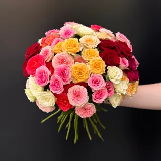 29 Rosas Ramificadas Arcoiris