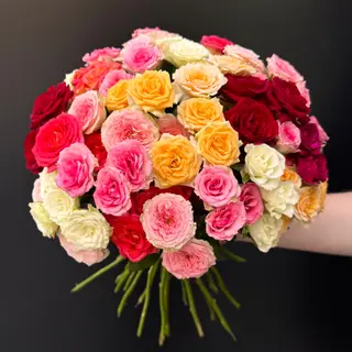 29 Rosas Ramificadas Arcoiris