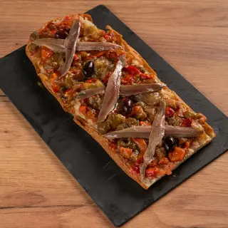 Torrada de Escalivada y anchoas