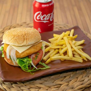 Menu humburguesa de pollo
