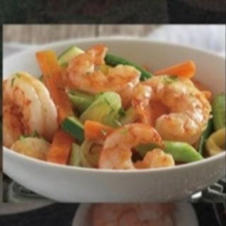237. Gambas con verduras