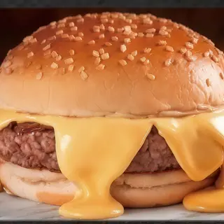 153. Hamburguesa mixta 120g con queso