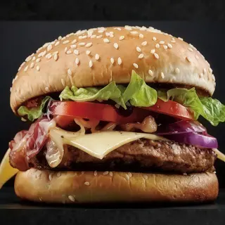 155. Hamburguesa vacuno 170g completa