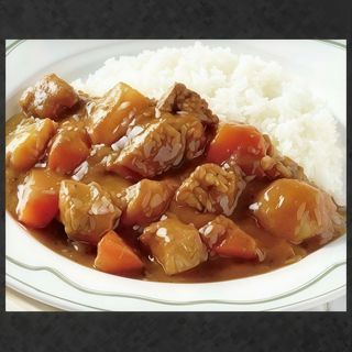 215. 1/2 Arroz y 1/2 ternera salsa