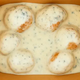 Albóndigas en crema de gorgonzola