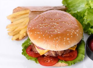 Menú Hamburguesa De Pakora Vegetal