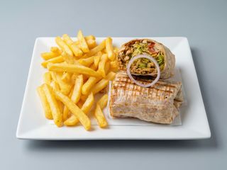 menu durum con pinchos de pollo