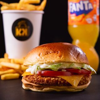 Combo Crispy Chicken Burger
