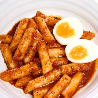 Tteokbokki, poco picante, lightly spicy