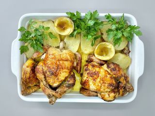 Menú Pollo l'ast para 4 personas