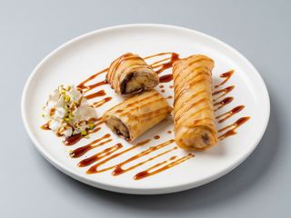Roll Crispy de plátano y chocolate(2u)