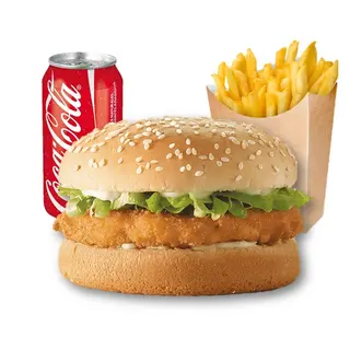 Menu humburguesa de pollo