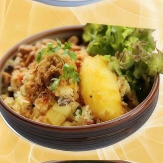 Arroz Thai curry piña