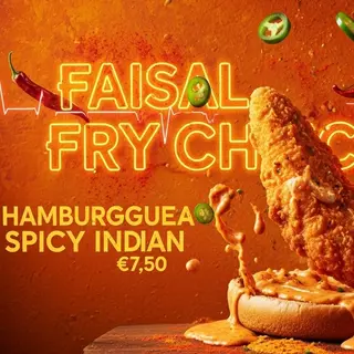 Hamburguesa Spicy Indian Butter Chicken