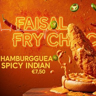 Hamburguesa Spicy Indian Butter Chicken