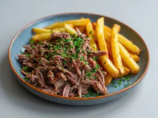 Plato Carne Con Patatas Grande