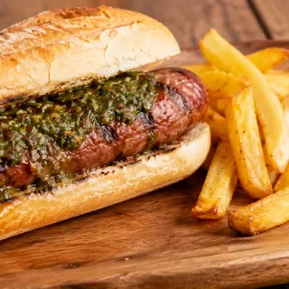 CHORIPAN CON PAPAS FRITAS