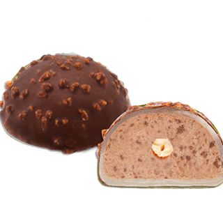 Mochi de chocolate y avellana