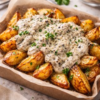 Patata al horno trufada