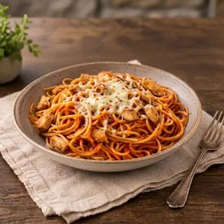 Spaghetti Con Pollo
