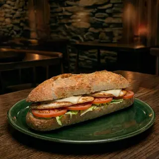 Bocadillo de pollo completo.
