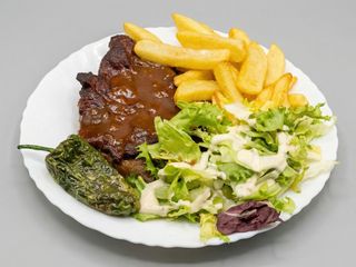 Costillas a la BBQ