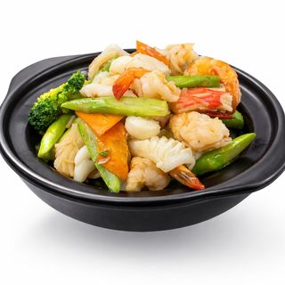 38. Mariscos salteados estilo Mandarin