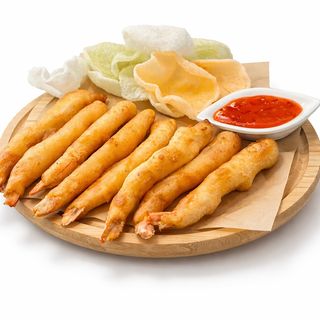 32. Langostinos fritos (8 uds)