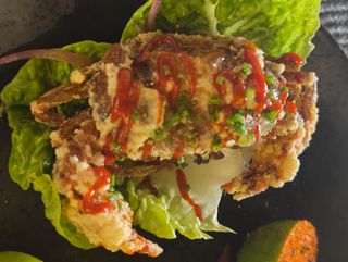 Saam de cangrejo de concha blanda