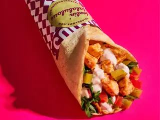 Chicken Tawook con Verduras wrap