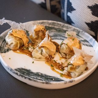 Gyozas de langostinos y verduras 