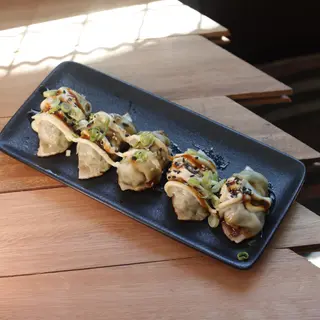 Gyozas de langostinos y verduras 