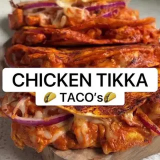 Taco de pollo tikka