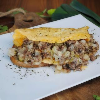 Plato Combinado Tortilla de Carne Picada