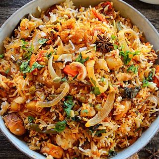 Biryani con verduras