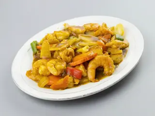 59. Gambas Con Salsa De Curry