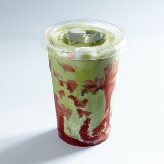 Iced Matcha Strawberry Latte