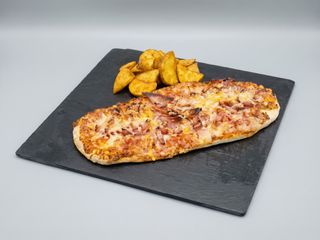Pan pizza de bacon 