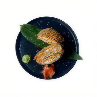 Sushi burger con gambas