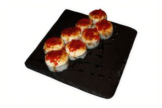 Caliente con salmón